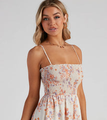 Shift In Seasons Floral Skater Dress