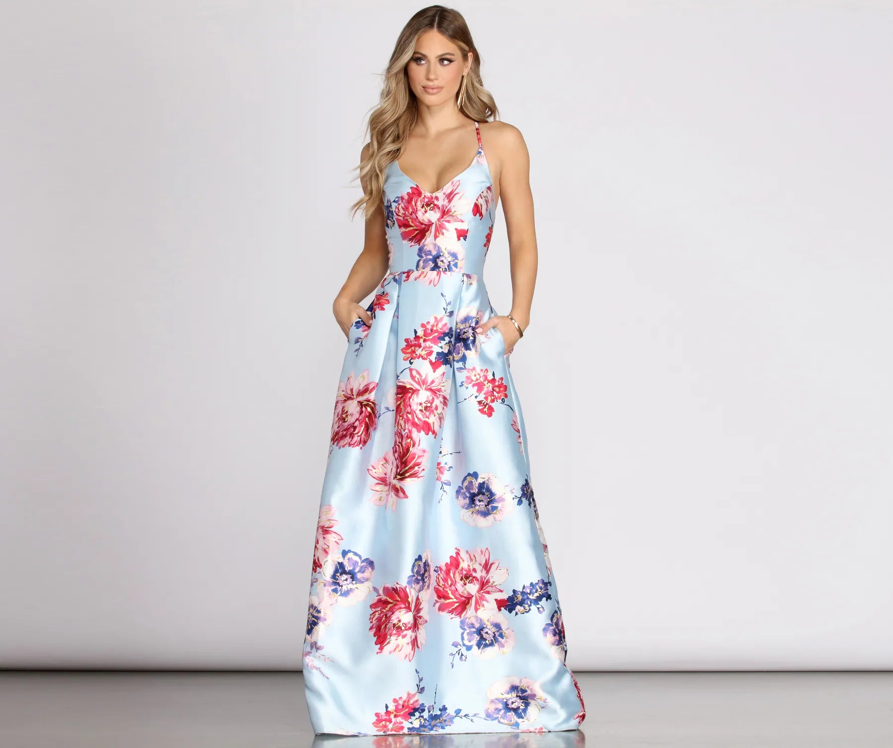 Geneva Cross Back A-Line Dress