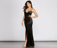 Sonia Glitter Velvet Dress