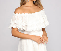 Flirty Vibes Linen Mini Dress