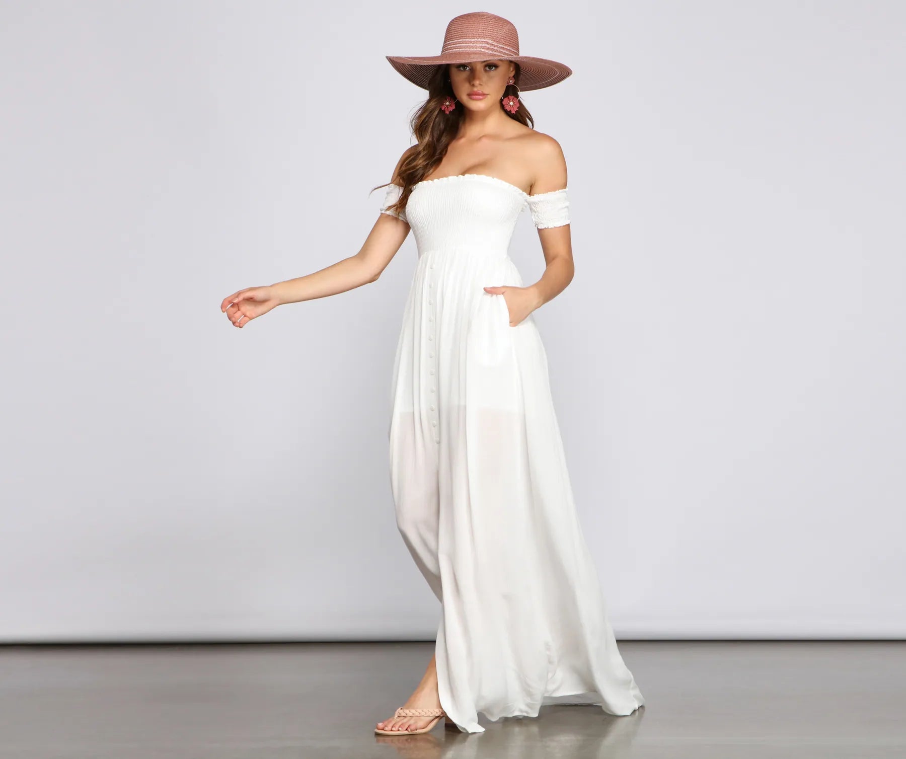 Effortlessly Chic Smocked Maxi Dress